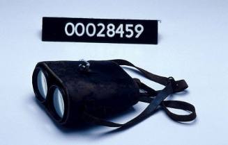 Brown leather binocular case for Hezzanith binoculars