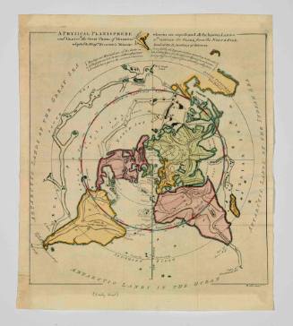 Physical Planisphere Wherein are Represented all the Known Lands and Seas with the Great Chains of Mountains which Traverse the Globe, from the North Pole
