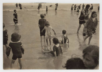 The Cazneaux daughters in the surf