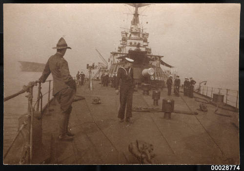 Deck of a WWI warship