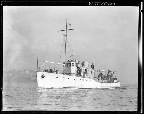 Patrol boat VIGILANT on trials in harbour