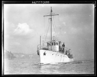 Patrol boat VIGILANT on trials in harbour