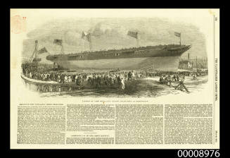 Launch of THE HIMALAYA screw steam-ship, at Blackwall
