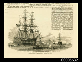 The PERU emigrant ship leaving Cork for Melbourne, Port Phillip