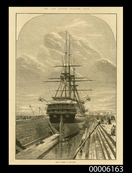 HMCS NELSON in the new Alfred Graving Dock