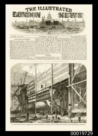 The GREAT EASTERN Steam-Ship: Construction of the Central Compartment at Millwall