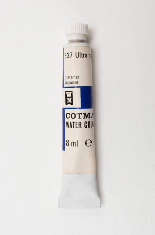 Watercolour paint tube, ultra marine 337