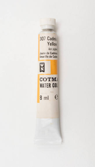 Watercolour paint tube, cadmium yellow 307