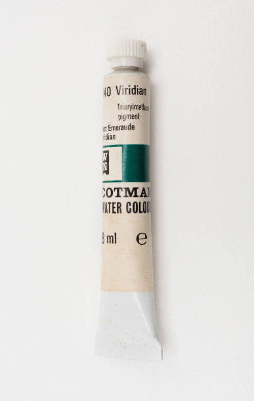 Watercolour paint tube, Viridian 340