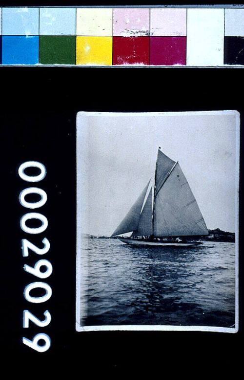 Yacht SAYONARA winning the final race in the St Kilda Yacht Club Regatta, 1925