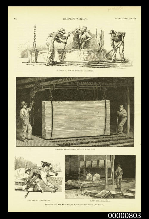 Artificial Ice Manufacture - from sketches by Horace Bradley