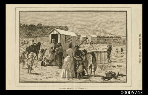 Bathing machines at Coogee Bay