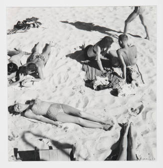 Figures on the beach, 1952