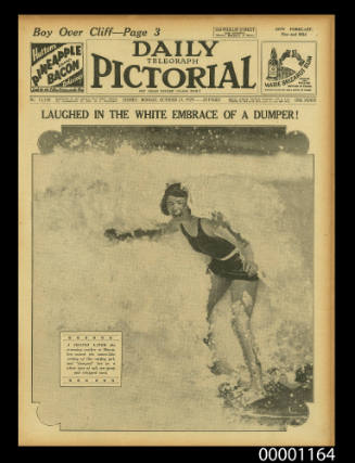 Daily Telegraph Pictorial, 21 October 1929 -  Laughed in the white embrace of a Dumper!