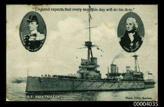 HMAS AUSTRALIA - England expects that every man this day will do his duty