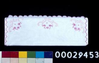 Embroidered comb holder brought to Australia by Italian migrant Lina Cesarin