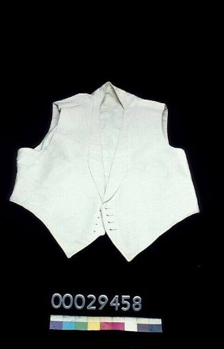 White tuxedo waistcoat owned by Mr Rector