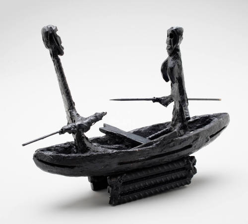 Man and Woman in Canoe