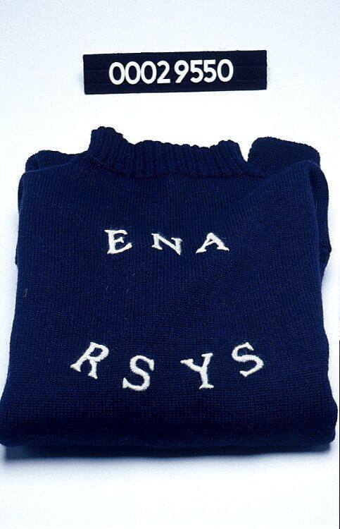 Crew jumper from yacht ENA