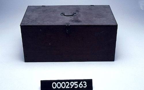 Wooden fishing tackle box used by Harold Grainger Rabone