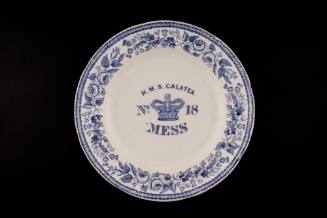 Mess plate from HMS GALATEA