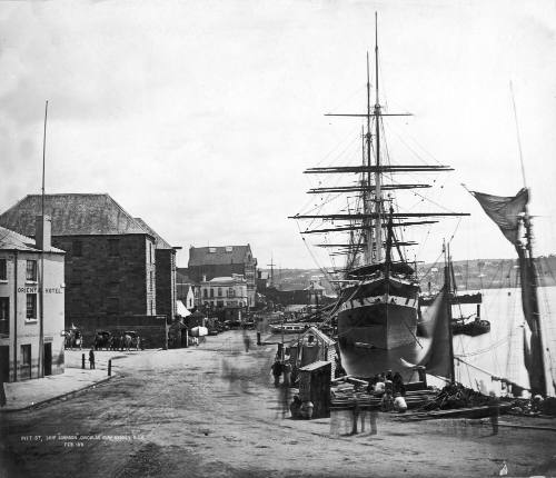 Pitt Street, ship SOBRAON, Circular Quay, Sydney NSW, February 1871