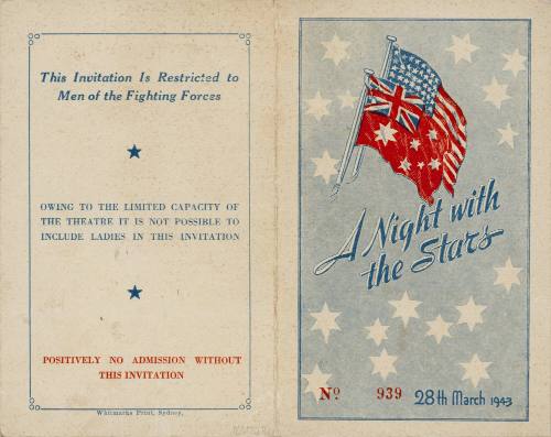 Invitation for a night with the stars