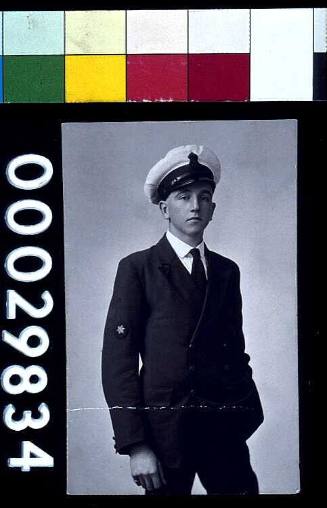 Robert Hartley Burley in his RAN Able Seaman uniform in 1926