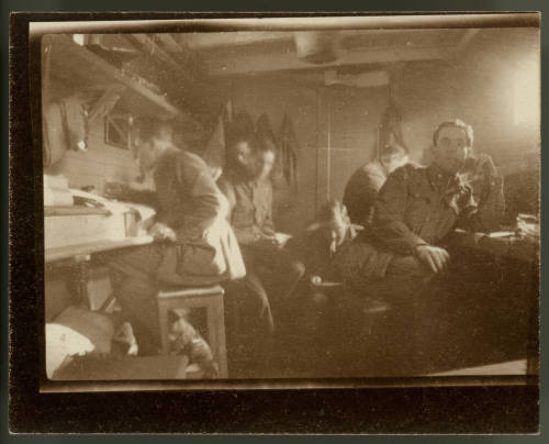 TROOPS BELOW DECK OF UNIDENTIFIED TROOPSHIP