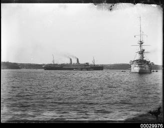 RMS OTRANTO and HMS POWERFUL Farm Cove