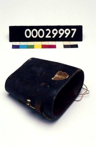 Leather case for marine binoculars owed by Captain Francis Joseph Bayldon, 00029996.