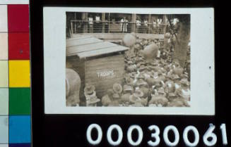 Church service on the deck of a World War I troopship in the Mediterranean