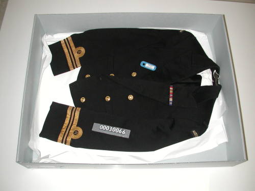 Royal Australian Navy mess jacket belonging to Lieutenant-Commander E Bryden-Brown