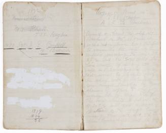 Sgt J G Campbell's handwritten diary aboard HMAT KHYBER