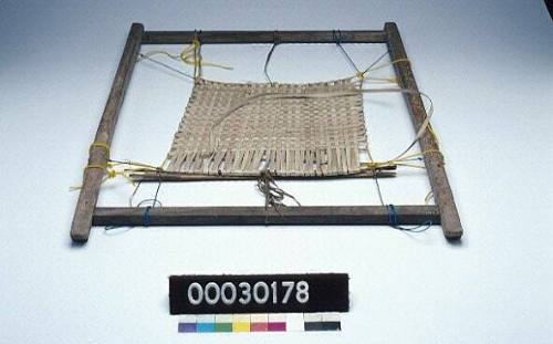 Wooden weaving frame used in sailmaking from the whaling village of Lamalera