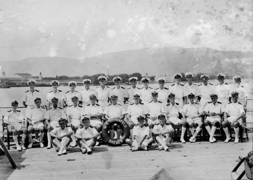 Officers of HMS KANIMBLA at Bandar Shapur, Iran