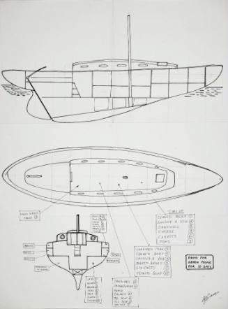 Food and stores plan for yacht RANI  titled 'Food for Seven People for 10 Days'