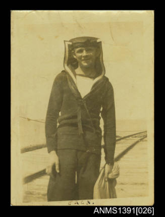 Photograph depicting Jack Cyril Bray in Navy uniform