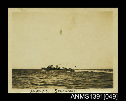 HMAS STALWART at sea