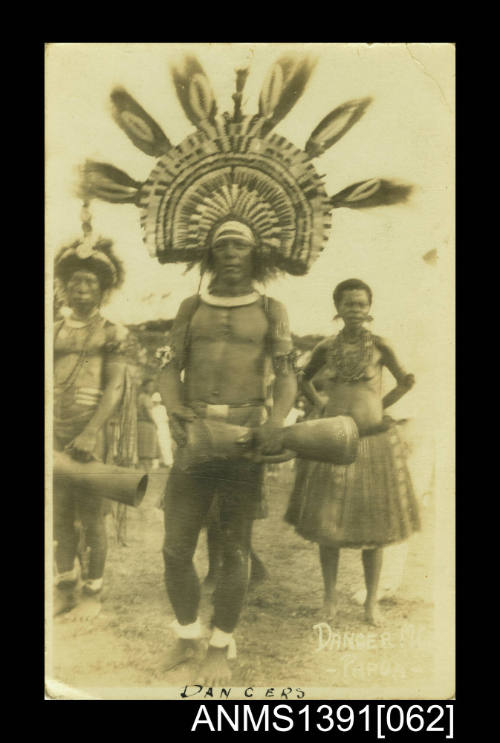 A group of Papuan traditional dancers