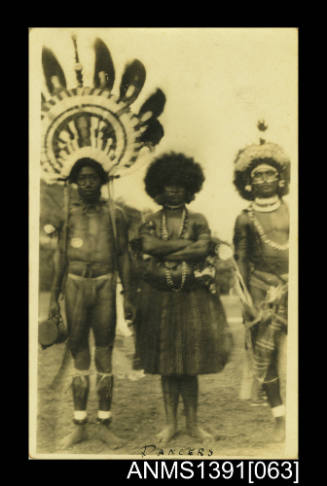 Three Papuan dancers