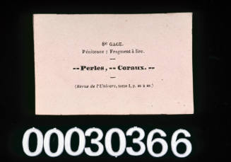 Perles, Coraux card from the game Le Tour de Monde
