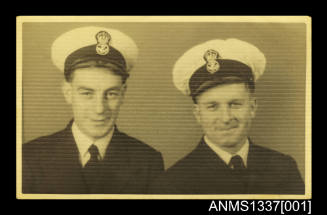 Photograph of two naval personnel