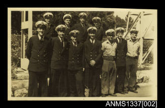 Photograph of a group of navy personnel