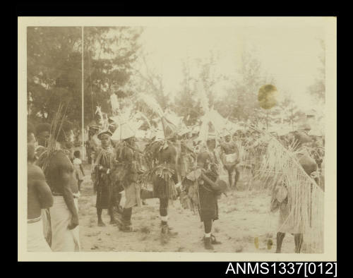 Photograph of traditional dancers at new year