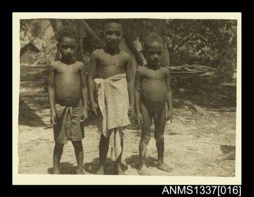 Photograph of three young boys