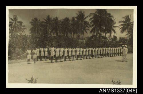 Photograph of the local navy guard for Governor Generals visit