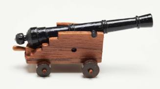 Cannon with stand from the ship model of the HEEMSERCK