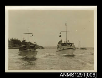 Photograph of ANCYRA No 7 and another vessel sailing