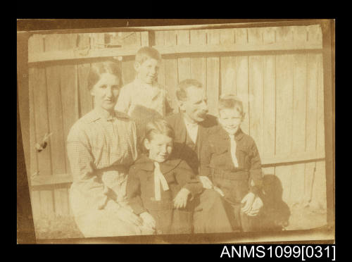 Photograph of a family including Frederick Heggen